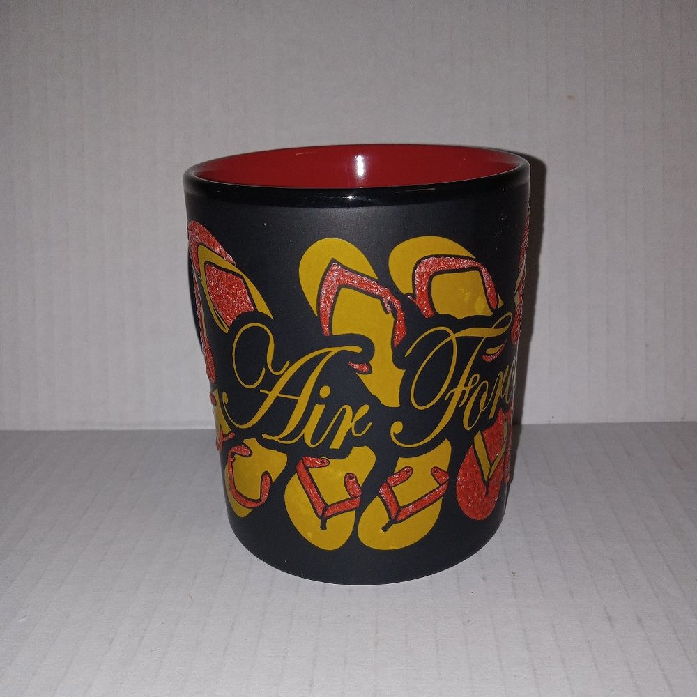 Air Force Wife Mug  with flip flops ~ NWOT